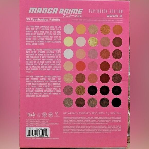 NIB Rude Cosmetics 
Manga Anime 35 Eyeshadow Palette - Picture 5 of 9